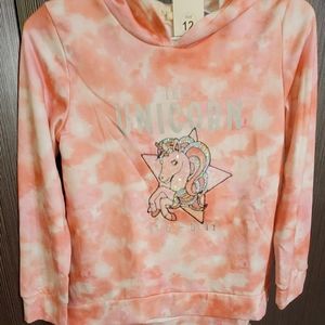 New!!! Between  unicorn pink & bling hoodie
